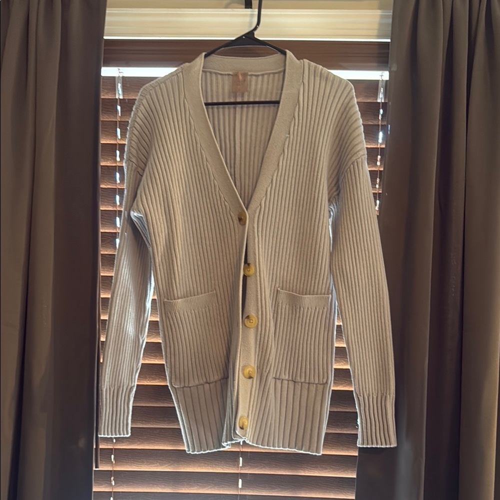Women's CALIA Oversized Cream Cardigan Sweater